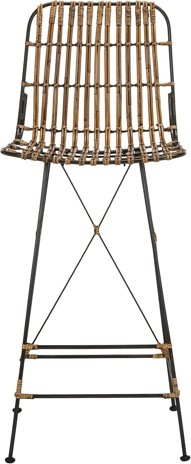 image:imageSafavieh Minerva Bar Stool ChocolateNatural Black