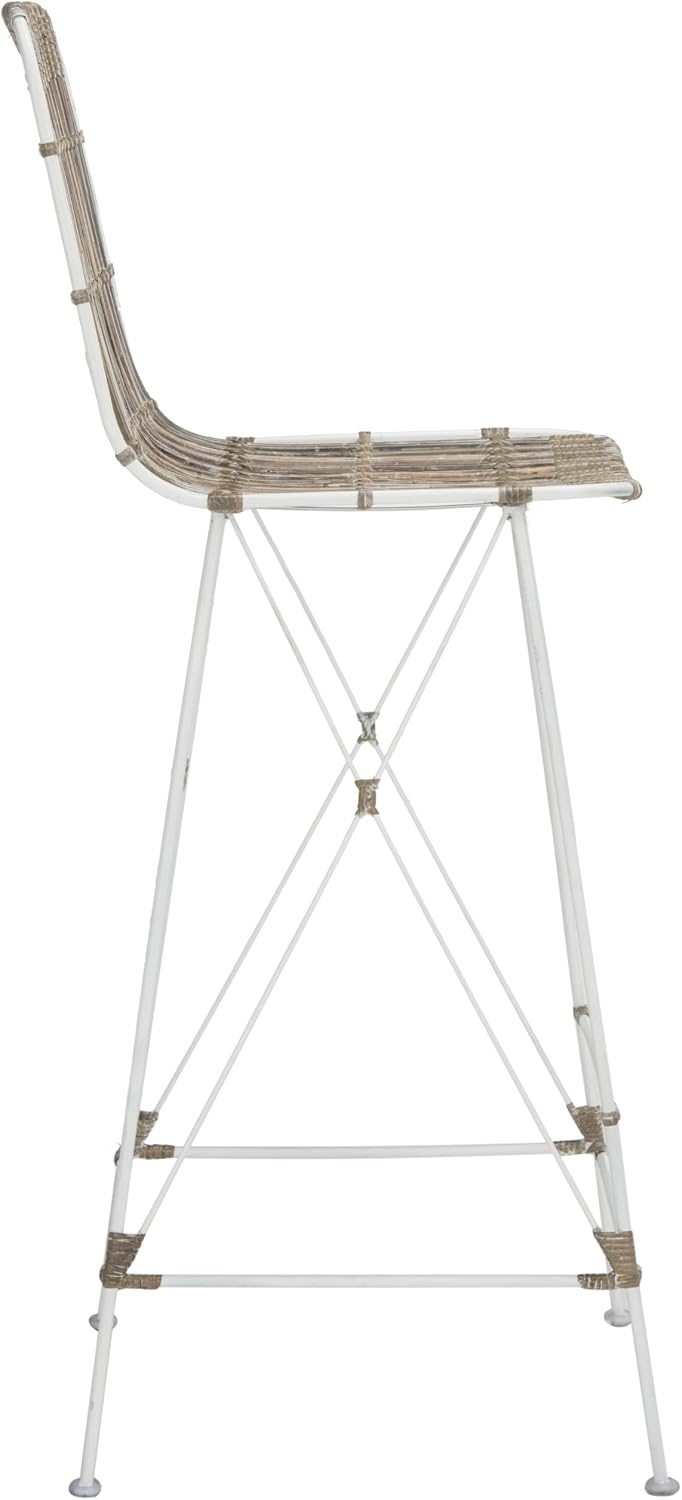 image:imageSafavieh Minerva Bar Stool ChocolateWhite White