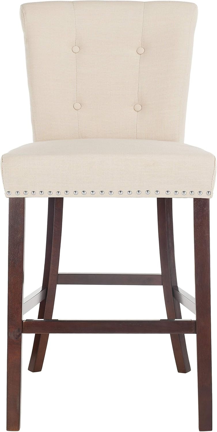 image:imageSafavieh Taylor Bar Stool Light GreyEspressoBeige Espresso