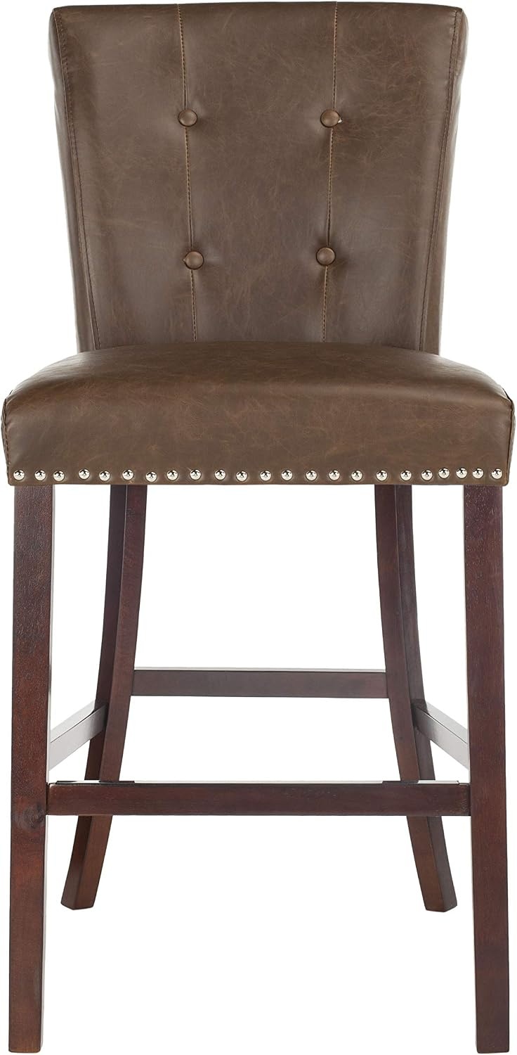 image:imageSafavieh Taylor Bar Stool Light GreyEspressoBrown Espresso