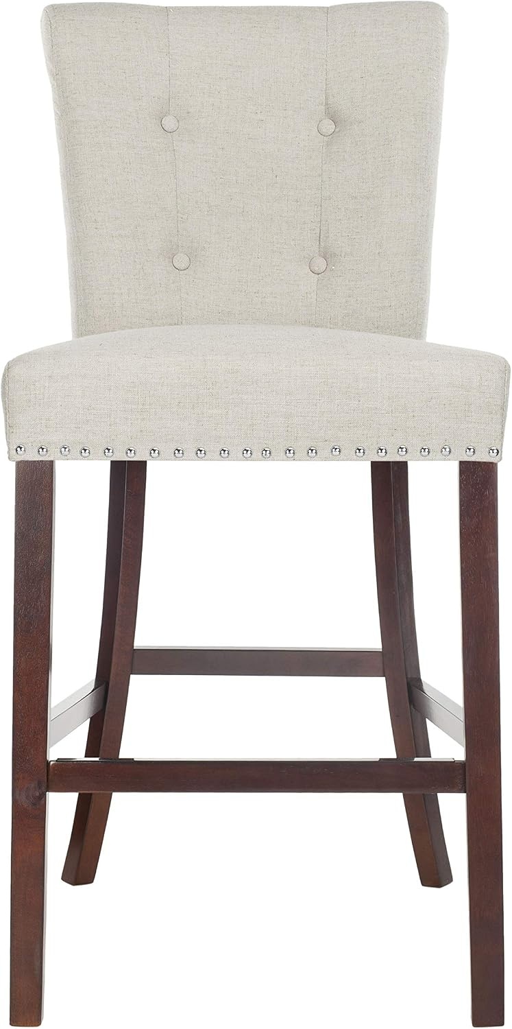 image:imageSafavieh Taylor Bar Stool Light GreyEspressoLight Grey Espresso