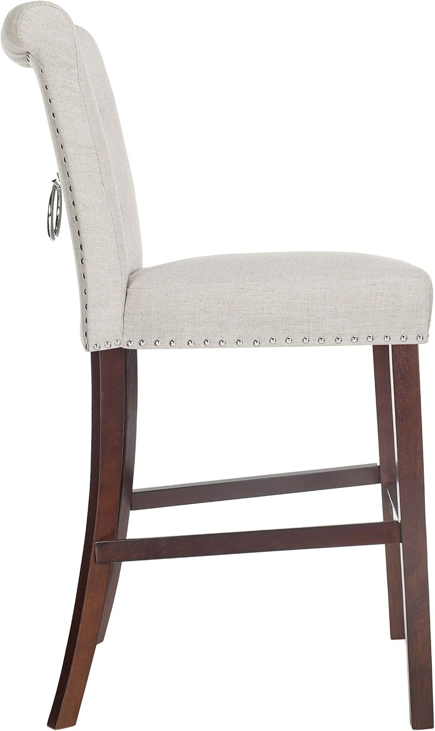 image:imageSafavieh Taylor Bar Stool Light GreyEspressoLight Grey Espresso