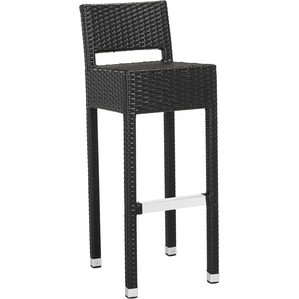 image:imageSAFAVIEH FOX5212A Collection Landry Black IndoorOutdoor Bar StoolBlack