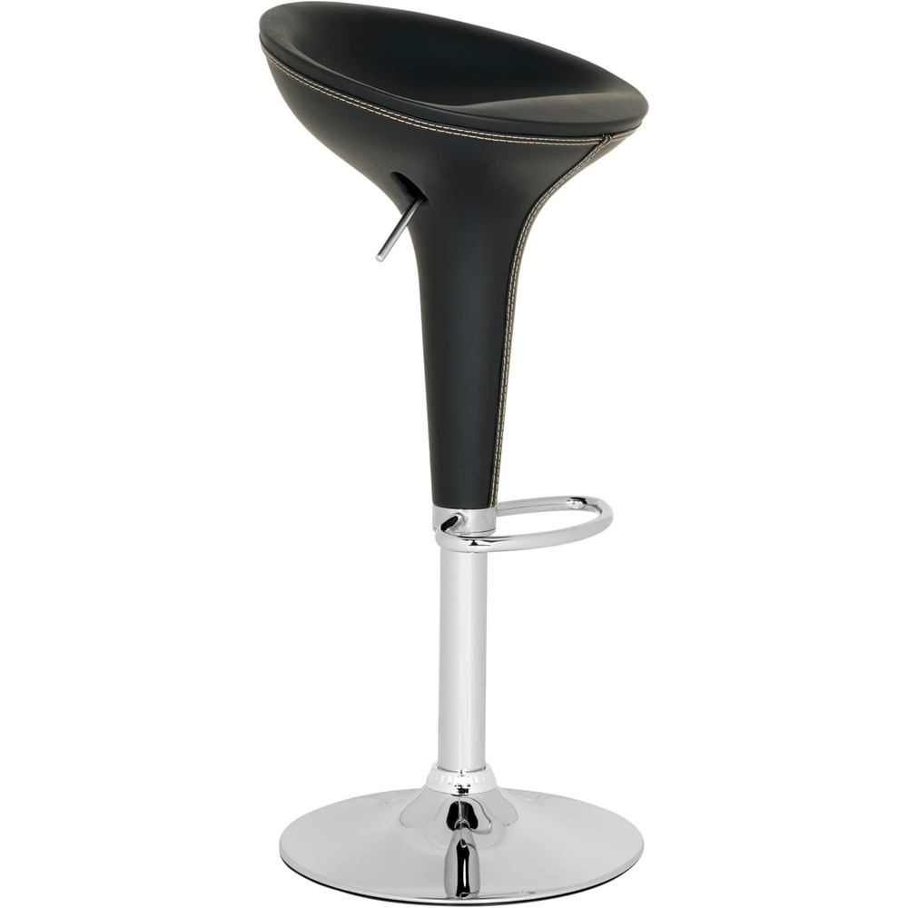 image:imageSafavieh Home Collection Shedrack Black Adjustable Swivel Gas Lift 232317inch Bar StoolBlack