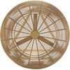Addison Gold Wire Weaved Contemporary Counter Stool