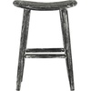 SAFAVIEH BST1000A Counter Stool, One Size, Black/White