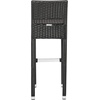 SAFAVIEH FOX5212A Collection Landry Black Indoor/Outdoor Bar Stool(Black)