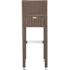 SAFAVIEH FOX5212A Collection Landry Black Indoor/Outdoor Bar Stool(Brown)