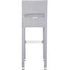 SAFAVIEH FOX5212A Collection Landry Black Indoor/Outdoor Bar Stool(Grey)