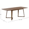 SAFAVIEH Furniture – Alissa 63″ – 83″ Extendable Dining Table – Walnut Wood – Modern Expandable Dining Table – Ideal for Dining Room, Kitchen (DTB4301A)(Walnut)