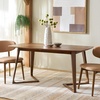 SAFAVIEH Furniture – Alissa 63″ – 83″ Extendable Dining Table – Walnut Wood – Modern Expandable Dining Table – Ideal for Dining Room, Kitchen (DTB4301A)(Walnut)