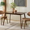 SAFAVIEH Furniture – Amelin Dining Table – Walnut Wood – Modern Rectangular Dining Table – Ideal for Dining Room, Kitchen, 47.2″ W x 31.5″ D x 29.5″ H (DTB4302A)(Walnut)