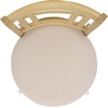 SAFAVIEH Furniture – Maiko 29-Inch Swivel Bar Stool – Cream Linen & Natural Solid Wood – Ideal for Kitchen, Dining Room, Bar Seating (BST5604A)(Cream/Natural)