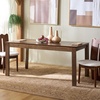 SAFAVIEH Furniture – Melo Dining Table – Walnut Wood Dining Table – Rectangular Kitchen & Dining Room Table, Fully Assembled, 65″ W x 35.4″ D x 30″ H (DTB4305A)(Walnut)