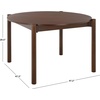 SAFAVIEH Furniture – Naomina Round Dining Table – Walnut Wood – Modern Round Dining Table – Ideal for Dining Room, Kitchen, 47.2″ W x 47.2″ D x 29.5″ H (DTB4303A)(Walnut)