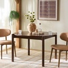 SAFAVIEH Furniture – Naomina Round Dining Table – Walnut Wood – Modern Round Dining Table – Ideal for Dining Room, Kitchen, 47.2″ W x 47.2″ D x 29.5″ H (DTB4303A)(Walnut)