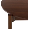 SAFAVIEH Furniture – Naomina Round Dining Table – Walnut Wood – Modern Round Dining Table – Ideal for Dining Room, Kitchen, 47.2″ W x 47.2″ D x 29.5″ H (DTB4303A)(Walnut)