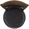 SAFAVIEH Furniture – Takado 29-Inch Swivel Bar Stool – Black Leather & Natural Solid Wood – Ideal for Kitchen, Dining Room, Bar Seating (BST5605A)(Black/Natural)