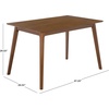 SAFAVIEH Furniture – Teru Rectangle Dining Table – Brown Solid Wood – Modern Dining Table – Ideal for Dining Room, Kitchen, 47.24″ W x 29.53″ D x 29.53″ H (DTB3600A)(Brown)