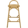 SAFAVIEH Furniture – Yulia 28-Inch Bar Stool – Natural Rattan – Woven Seat with Solid Frame – Ideal for Kitchen, Dining Room, Bar Seating (BST9908A)(Natural)