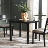 SAFAVIEH Home Collection – Detroitee Black Round Dining Table, Modern Wooden Design, Seats up to 4 (DTB6400B)(Black)