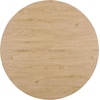 SAFAVIEH Home Collection – Detroitee Black Round Dining Table, Modern Wooden Design, Seats up to 4 (DTB6400B)(Oak)
