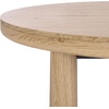 SAFAVIEH Home Collection – Detroitee Black Round Dining Table, Modern Wooden Design, Seats up to 4 (DTB6400B)(Oak)