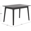 SAFAVIEH Home Collection – Forus Black Rectangular Dining Table, Classic Wood Design, Seats up to 4 (DTB1409B)(Black)