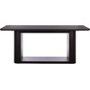SAFAVIEH Home Collection – Howard Natural Oak Wood Dining Table, Modern Rectangle Pedestal Base, Contemporary Design (SFV7250A)(Black)