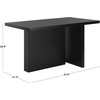 SAFAVIEH Home Collection Assana Natural Brown Dining Table(Black)