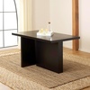 SAFAVIEH Home Collection Assana Natural Brown Dining Table(Black)