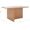 SAFAVIEH Home Collection Assana Natural Brown Dining Table(Sand)