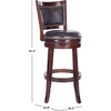 Safavieh Home Collection Lazzaro Sierra Brown 29-inch Bar Stool(Sierra/Brown)