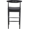Safavieh Home Collection Lionel Retro Black/Cream Cushion 30-inch Bar Stool(Black)