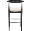 Safavieh Home Collection Lionel Retro Black/Cream Cushion 30-inch Bar Stool(Black/Creme)
