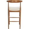 Safavieh Home Collection Lionel Retro Black/Cream Cushion 30-inch Bar Stool(Walnut/Cream)