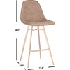 Safavieh Mathison Counter Stool, Brown/Copper(Brown / Copper)