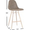 Safavieh Mathison Counter Stool, Brown/Copper(Taupe / Copper)