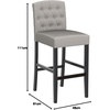 Safavieh Mercer Collection Maisie Taupe Tufted 43.7-inch Bar Stool(Taupe)