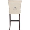 Safavieh Taylor Bar Stool, Light Grey/Espresso(Beige / Espresso)