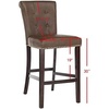 Safavieh Taylor Bar Stool, Light Grey/Espresso(Brown / Espresso)
