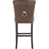 Safavieh Taylor Bar Stool, Light Grey/Espresso(Brown / Espresso)
