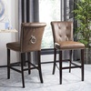 Safavieh Taylor Bar Stool, Light Grey/Espresso(Brown / Espresso)