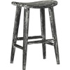 SAFAVIEH BST1000A Counter Stool, One Size, Black/White