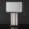 SAFAVIEH Couture Lighting Collection Fantasia Black/White Alabaster 28-inch Table Lamp (LED Bulbs Included)