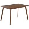 SAFAVIEH Furniture – Amelin Dining Table – Walnut Wood – Modern Rectangular Dining Table – Ideal for Dining Room, Kitchen, 47.2″ W x 31.5″ D x 29.5″ H (DTB4302A)(Walnut)