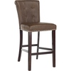 Safavieh Taylor Bar Stool, Light Grey/Espresso(Brown / Espresso)