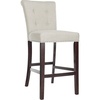 Safavieh Taylor Bar Stool, Light Grey/Espresso(Light Grey / Espresso)