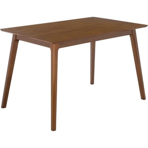 SAFAVIEH Furniture – Teru Rectangle Dining Table – Brown Solid Wood – Modern Dining Table – Ideal for Dining Room, Kitchen, 47.24″ W x 29.53″ D x 29.53″ H (DTB3600A)(Brown)