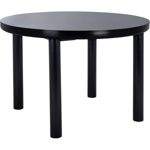 SAFAVIEH Home Collection – Detroitee Black Round Dining Table, Modern Wooden Design, Seats up to 4 (DTB6400B)(Black)